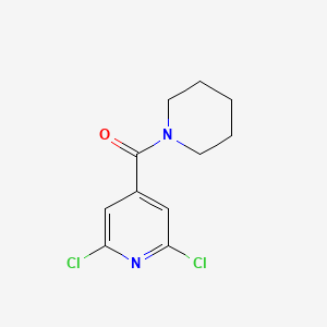 2,6-Dichloro-4-(piperidin-1-ylcarbonyl)pyridine chemical structure (CAS 287196-80-9)