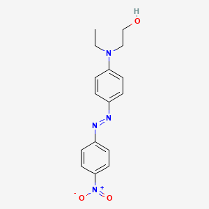 2-(Ethyl(4-((4-nitrophenyl)diazenyl)phenyl)amino)ethanol chemical structure (CAS 2872-52-8)