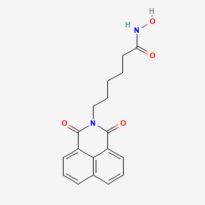 6-(1,3-Dioxo-1H-benzo[de]isoquinolin-2(3H)-yl)-N-hydroxyhexanamide chemical structure (CAS 287383-59-9)