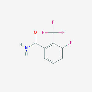 3-Fluoro-2-(trifluoromethyl)benzamide chemical structure (CAS 287398-80-5)