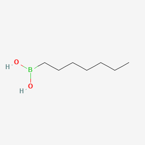 Heptylboronic acid chemical structure (CAS 28741-07-3)
