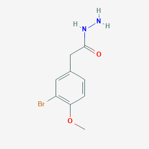 2-(3-Bromo-4-methoxyphenyl)acetohydrazide chemical structure (CAS 287487-16-5)