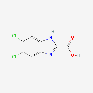 5,6-Dichloro-1H-benzimidazole-2-carboxylic acid chemical structure (CAS 287730-14-7)