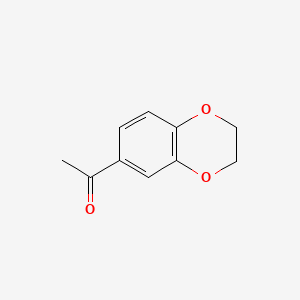 1-(2,3-Dihydrobenzo[b][1,4]dioxin-6-yl)ethanone chemical structure (CAS 2879-20-1)