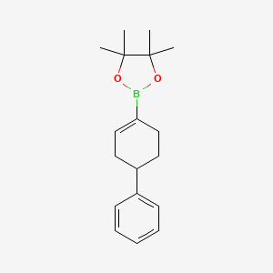 4,4,5,5-Tetramethyl-2-(1,2,3,6-tetrahydro-[1,1'-biphenyl]-4-yl)-1,3,2-dioxaborolane chemical structure (CAS 287944-05-2)