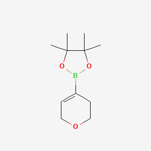 3,6-Dihydro-4-(4,4,5,5-tetramethyl-1,3,2-dioxaborolan-2-yl)-2H-pyran chemical structure (CAS 287944-16-5)