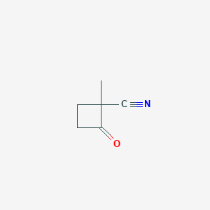 1-Methyl-2-oxocyclobutane-1-carbonitrile chemical structure (CAS 287958-89-8)