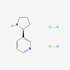 (S)-3-(Pyrrolidin-2-yl)pyridine dihydrochloride chemical structure (CAS 287966-92-1)