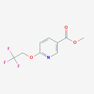 Methyl 6-(2,2,2-trifluoroethoxy)nicotinate chemical structure (CAS 287979-27-5)