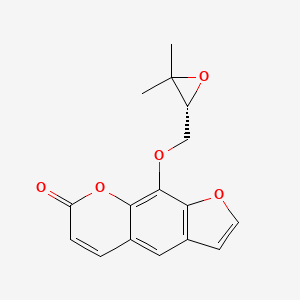 (R)-9-((3,3-Dimethyloxiran-2-yl)methoxy)-7H-furo[3,2-g]chromen-7-one chemical structure (CAS 2880-49-1)