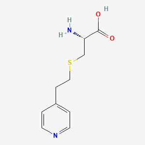 (R)-2-Amino-3-((2-(pyridin-4-yl)ethyl)thio)propanoic acid chemical structure (CAS 28809-04-3)