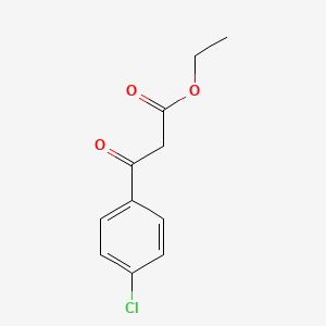 Ethyl 3-(4-chlorophenyl)-3-oxo-propionate chemical structure (CAS 2881-63-2)