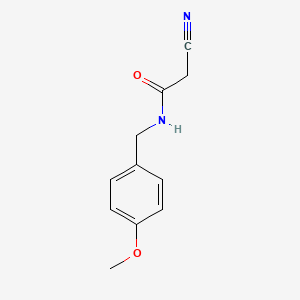 2-Cyano-N-(4-methoxybenzyl)acetamide chemical structure (CAS 288154-72-3)