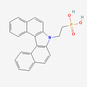 (2-(7H-Dibenzo[c,g]carbazol-7-yl)ethyl)phosphonic acid chemical structure (CAS 2882156-61-6)