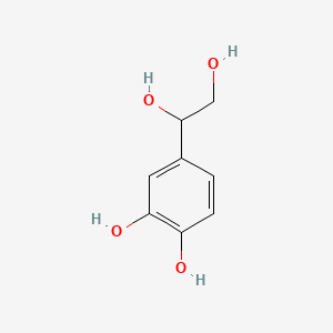 4-(1,2-Dihydroxyethyl)benzene-1,2-diol chemical structure (CAS 28822-73-3)