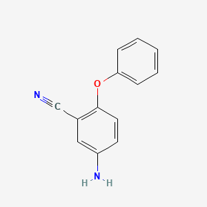 5-Amino-2-phenoxybenzonitrile chemical structure (CAS 288252-04-0)