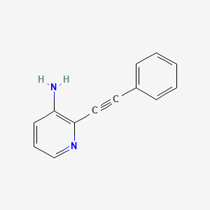2-(Phenylethynyl)pyridin-3-amine chemical structure (CAS 288254-71-7)