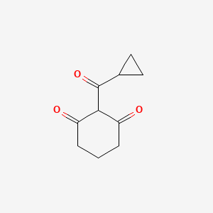 2-(Cyclopropanecarbonyl)cyclohexane-1,3-dione chemical structure (CAS 288258-62-8)