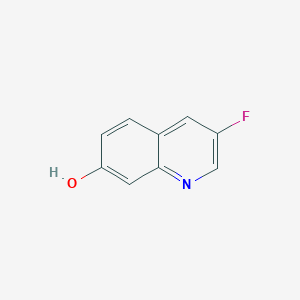 3-Fluoroquinolin-7-ol chemical structure (CAS 288384-55-4)