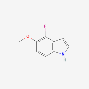 4-Fluoro-5-methoxy-1H-indole chemical structure (CAS 288385-89-7)