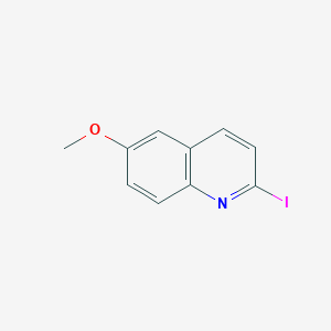 2-Iodo-6-methoxyquinoline chemical structure (CAS 288612-34-0)