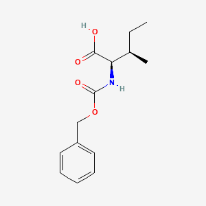 (2R,3R)-2-(((Benzyloxy)carbonyl)amino)-3-methylpentanoic acid chemical structure (CAS 28862-89-7)