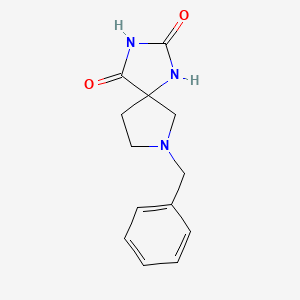 7-Benzyl-1,3,7-triazaspiro[4.4]nonane-2,4-dione chemical structure (CAS 28863-87-8)