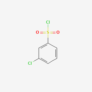 3-Chlorobenzenesulfonyl chloride chemical structure (CAS 2888-06-4)