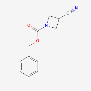 1-Cbz-3-Cyanoazetidine chemical structure (CAS 288851-42-3)