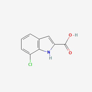 7-Chloro-1H-indole-2-carboxylic acid chemical structure (CAS 28899-75-4)