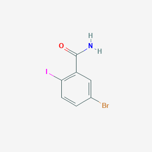 5-Bromo-2-iodobenzamide chemical structure (CAS 289039-20-9)