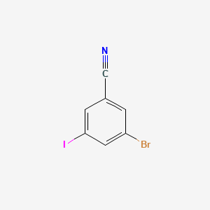 3-Bromo-5-iodobenzonitrile chemical structure (CAS 289039-21-0)