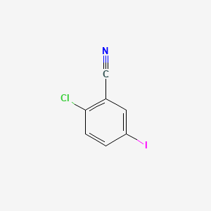 2-Chloro-5-iodobenzonitrile chemical structure (CAS 289039-29-8)