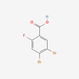 4,5-Dibromo-2-fluorobenzoic acid chemical structure (CAS 289039-48-1)