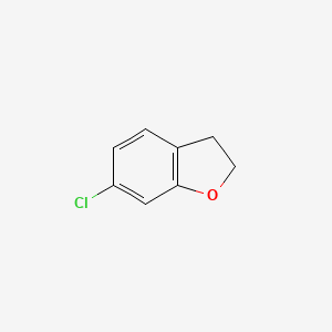 6-Chloro-2,3-dihydrobenzofuran chemical structure (CAS 289058-21-5)
