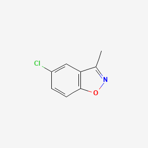 5-Chloro-3-methylbenzo[d]isoxazole chemical structure (CAS 28909-34-4)