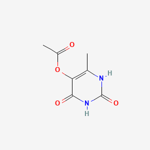 6-Methyl-2,4-dioxo-1,2,3,4-tetrahydropyrimidin-5-yl acetate chemical structure (CAS 28918-95-8)