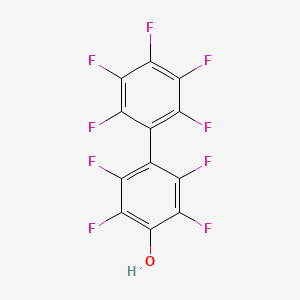 2,2',3,3',4',5,5',6,6'-Nonafluoro-[1,1'-biphenyl]-4-ol chemical structure (CAS 2894-87-3)