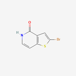 2-Bromothieno[3,2-c]pyridin-4-ol chemical structure (CAS 28948-60-9)