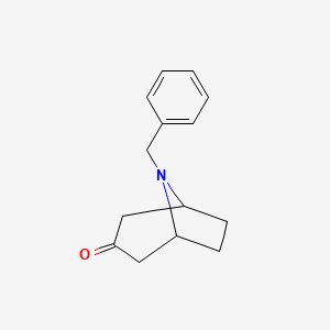 8-Benzyl-8-azabicyclo[3.2.1]octan-3-one chemical structure (CAS 28957-72-4)