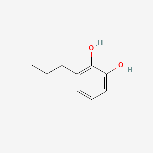 3-Propylbenzene-1,2-diol chemical structure (CAS 2896-63-1)