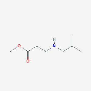 Methyl 3-(isobutylamino)propanoate chemical structure (CAS 289656-94-6)