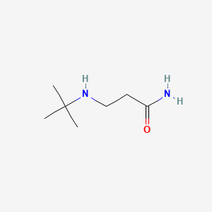 3-(tert-Butylamino)propanamide chemical structure (CAS 289656-97-9)