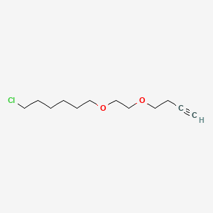 1-(2-(But-3-yn-1-yloxy)ethoxy)-6-chlorohexane chemical structure (CAS 2896761-21-8)