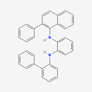 N1-([1,1'-Biphenyl]-2-yl)-N2-(2-phenylnaphthalen-1-yl)benzene-1,2-diamine chemical structure (CAS 2897656-97-0)