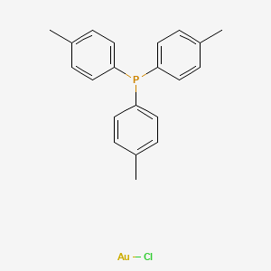 Chloro[tri(p-tolyl)phosphine]gold(I) chemical structure (CAS 28978-10-1)