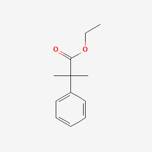 Ethyl 2-methyl-2-phenylpropanoate chemical structure (CAS 2901-13-5)