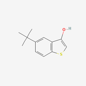 5-(tert-Butyl)benzo[b]thiophen-3-ol chemical structure (CAS 2901098-40-4)