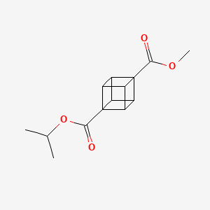 1-Isopropyl 4-methyl cubane-1,4-dicarboxylate chemical structure (CAS 2901099-45-2)