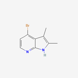 4-Bromo-2,3-dimethyl-1H-pyrrolo[2,3-b]pyridine chemical structure (CAS 2901102-15-4)